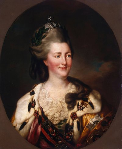 Porträt von Katharina II., 1782 von Richard Brompton